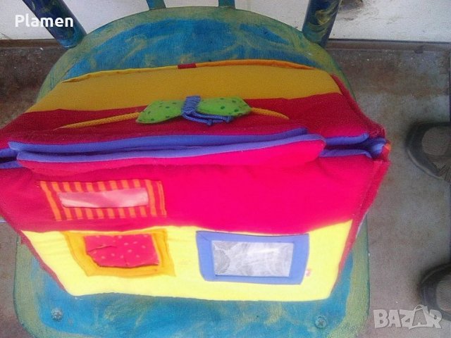 Детска бебешка къщичка от плат и дунапрен с музикални кубчета, снимка 3 - Музикални играчки - 37195554