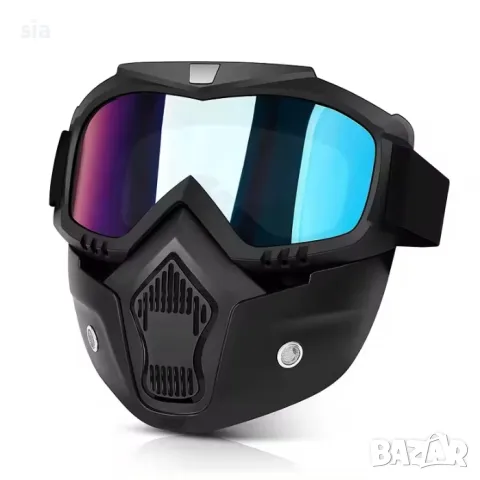 Очила за мотор и или колело, с цветен визьор, маска за АТВ, скутер, скейт, снимка 5 - Аксесоари за велосипеди - 35889987