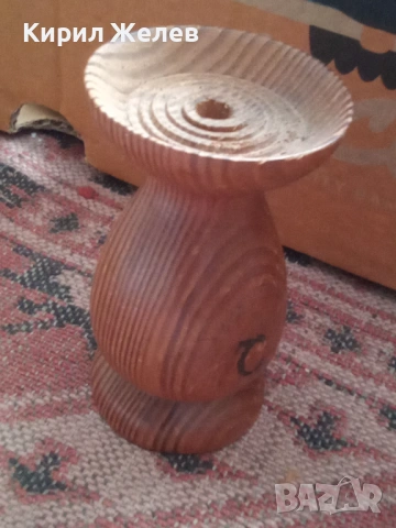 Дървен свештник 51297, снимка 7 - Антикварни и старинни предмети - 53392247