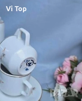 Сервиз на Китка за кафе .Нов, снимка 3 - Сервизи - 51787109