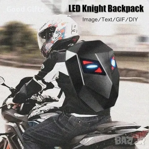 3D LED Раница с мърдащи очи Iron Man, Раница за Мотор от ново поколение , снимка 2 - Раници - 48603184