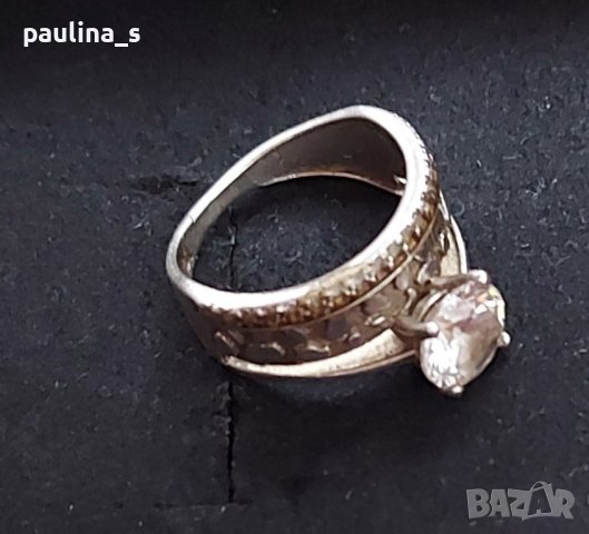 Винтидж / масивен сребърен пръстен проба 925 и Житен клас , снимка 4 - Пръстени - 43943734