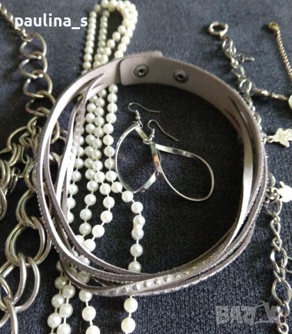 Лот от бижута - гривни, колиета, обеци, снимка 5 - Колиета, медальони, синджири - 38008620