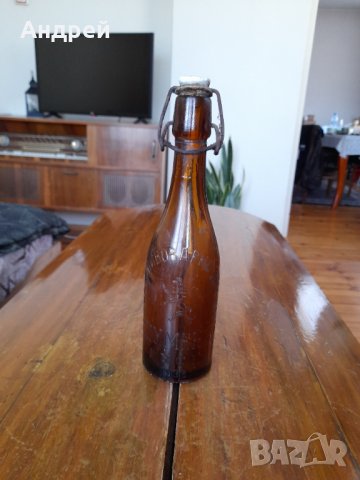 Стара бирена бутилка Пивоварно Дружество Шумен Русе 1938, снимка 1 - Други ценни предмети - 37760454
