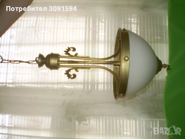 Таванна лампа в стил Арт Деко в добро състояние, снимка 10 - Полилеи - 53584386