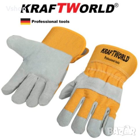 Работни предпазни ръкавици за електрожен KraftWorld