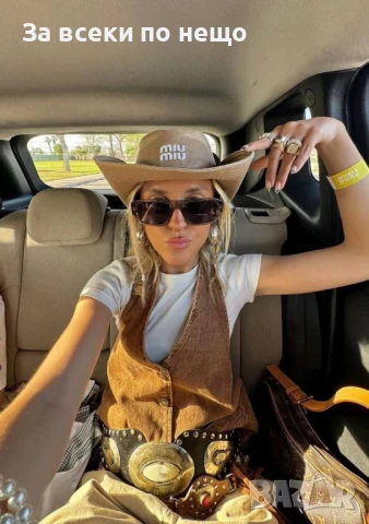 Miu Miu Дамска Лятна Шапка Миу Миу - Налични Различни Цветове Код E690, снимка 4 - Шапки - 51149665