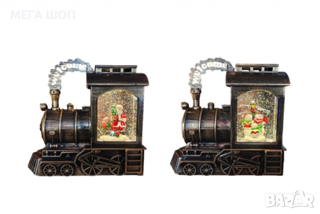 Музикална Коледна декорация влак – снежни човеци или Дядо Коледа