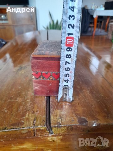 Стара дървена кутия #8, снимка 6 - Антикварни и старинни предмети - 39640675