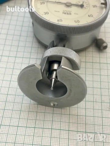 Индикаторен часовник TESA 0-1mm./0.001mm., снимка 2 - Други инструменти - 49117385