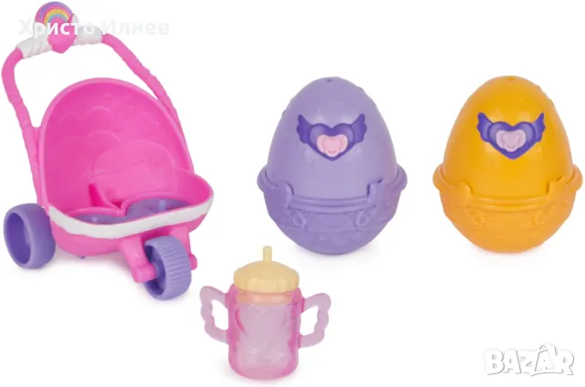 Игрален комплект Hatchimals Alive Детска количка с фигурки, снимка 2 - Фигурки - 48859617