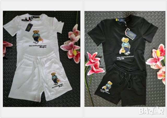 Polo Bear by Ralph Lauren Дамски Летен Комплект С Бродирано Лого👚🩳Дамски Къс Екип Код VL-90
