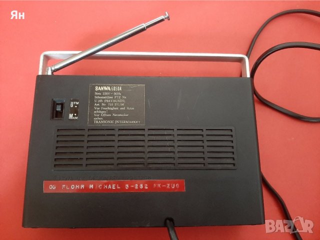Японско Радио Транзистор'SANWA' 6050A-FM/УКВ-1978г. , снимка 4 - Други ценни предмети - 43714810