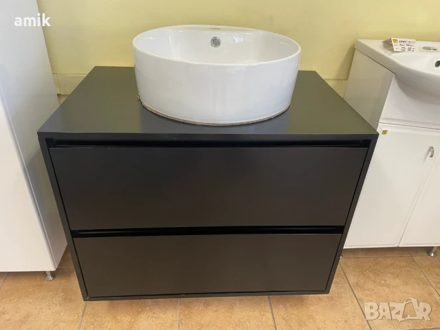 Шкаф за баня  долна част 80см."Black" , ПВЦ