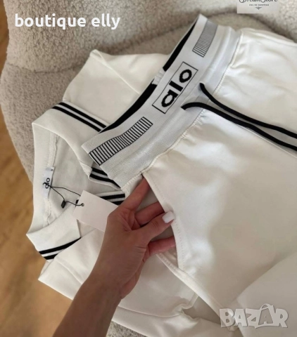 дамски комплект alo в бяло и черно, снимка 4 - Комплекти - 51770319