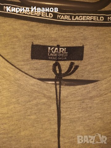 Оригинална тениска на Karl Lagerfeld, M-L, снимка 4 - Тениски - 38566879