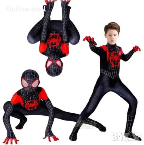 Детски костюм на Спайдърмен Моралес, Костюм Черен Спайдърмен Spiderman
