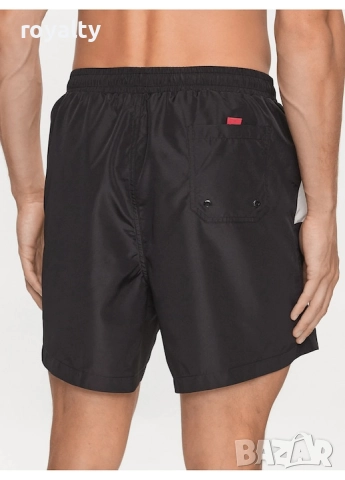 Karl Lagerfeld Оригинален Мъжки Бански, 100% Полиестер, Черен, снимка 2 - Спортни дрехи, екипи - 52687694