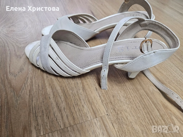 бели сандали, снимка 4 - Сандали - 51482659
