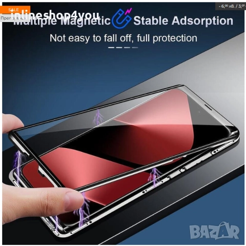 Двоен Магнитен Кейс за Huawei Pura 80 Pro / Ultra със защита на камерите, снимка 3 - Калъфи, кейсове - 52554315