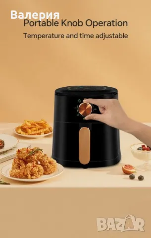 Уред за готвене без мазнина Air Fryer,4 л.,700W JD688, снимка 3 - Фритюрници - 47300719