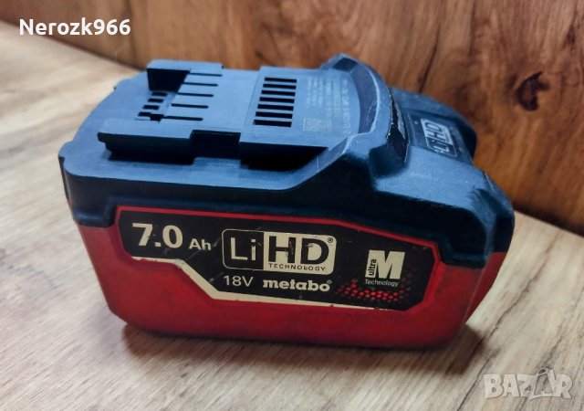 Батерия Metabo BATTERY PACK LIHD 18 V - 7.0 AH, снимка 1 - Други инструменти - 38694049