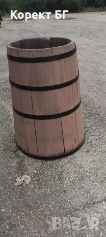 Продавам масивна дървена бъчва, каца в много добро състояние., снимка 3 - Антикварни и старинни предмети - 51122431