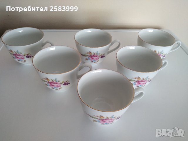 Чешки порцеланов сервиз за чай, снимка 1 - Сервизи - 37733397
