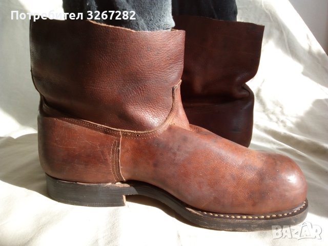 Ботуши, Военни, Естествена Кожа, Къси Кончови, снимка 10 - Антикварни и старинни предмети - 44068875