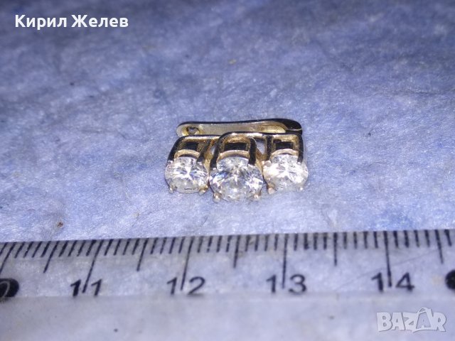 ПРЕКРАСНА СКЪПОЦЕННА СРЕБЪРНА АНГЛИЙСКА ОБЕЦА СРЕБРО 925 с БЛЕСТЯЩИ ФАСЕТИРАНИ ЦИРКОНИ 26514, снимка 11 - Обеци - 40532614