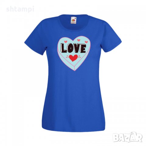 Дамска тениска Свети Валентин Love 4, снимка 2 - Тениски - 35647206