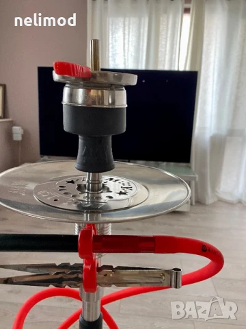 Amy Deluxe -  SS06 Неръждаема стомана/Червено , пълен комплект, снимка 6 - Наргилета - 50446489