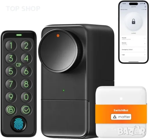 SwitchBot WiFi Smart Lock Pro с клавиатура със сензорен екран, интелигентно заключване