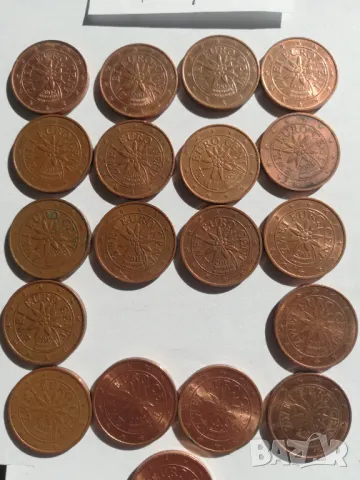 лот от 19 монети 2 евроцента Австрия-2002-2022 г., снимка 3 - Нумизматика и бонистика - 44862032