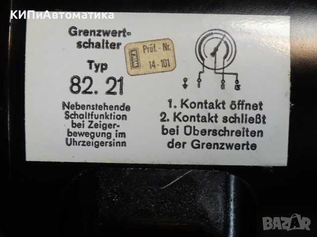 Ел. контактен Манометър WIKA 82.21 600 Bar Ø160 mm G1/2”, снимка 2 - Резервни части за машини - 36971872