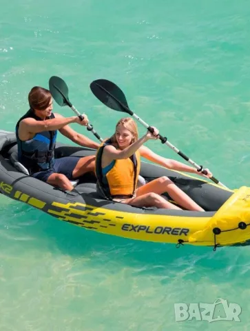 Надуваем двуместен каяк Intex Explorer K2, снимка 6 - Водни спортове - 44929156