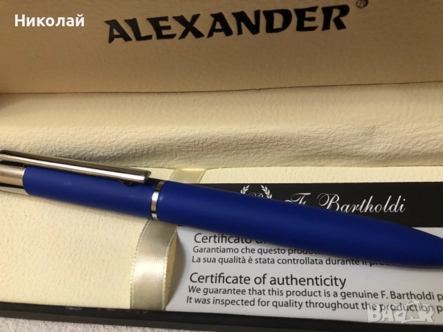 Луксозни бизнес аксесоари F. Bartholdi – бележник /тефтер и химикалки в подаръчни кутии, сертификат, снимка 9 - Ученически пособия, канцеларски материали - 52682186