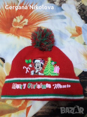 Зимна шапка на Мини Маус, снимка 2 - Бебешки шапки - 27394841