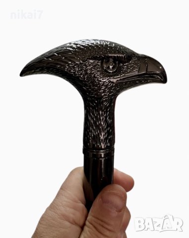 бастун с метална држка глава на кобра вграден кинжал 40см много здрав, снимка 12 - Други - 42944171