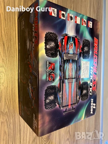 Hosim X 08 безчетков RC Cars 1:10 Високоскоростен 68+KM автомобил с дистанционно X-08 4WD Off Road, снимка 17 - Коли, камиони, мотори, писти - 50036980