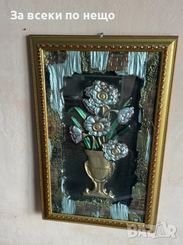 3D картина ваза с цветя, снимка 2 - Декорация за дома - 53535361