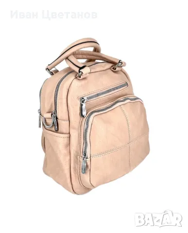 Дамска раница-чанта от висококачествена еко к о ж а 2в1, снимка 4 - Раници - 49351154