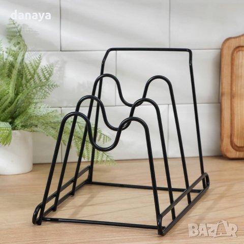 2535 Метална поставка за капаци органайзер за шкаф, снимка 4 - Органайзери - 34920508