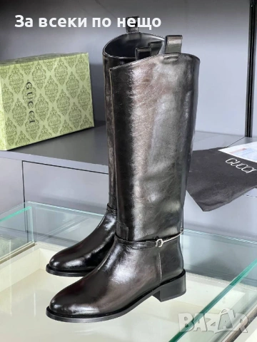 Gucci Дамски Черни Зимни Ботуши Гучи Код E1186