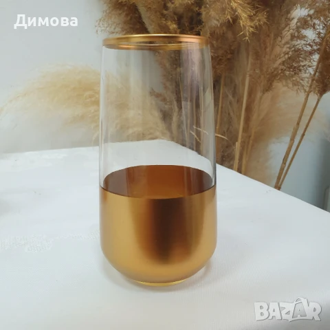 Сервиз за безалкохолно в златно, снимка 2 - Сервизи - 51040139