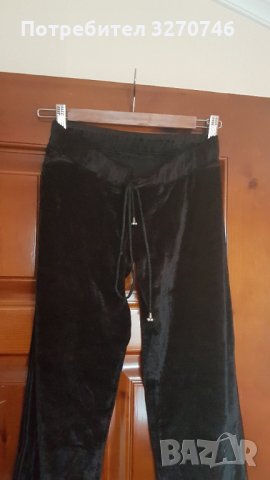 Дамско черно долнище, S  