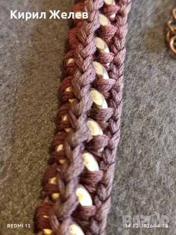 Гайтан традиционен Български плетен шнур за украса на народни носий 51807, снимка 5 - Други ценни предмети - 53475641