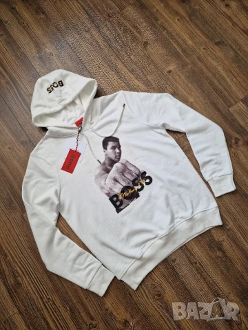 Мъжки суитчър HUGO BOSS & MOHAMMED ALI размер S M L XL 2XL, снимка 4 - Суичъри - 51709638