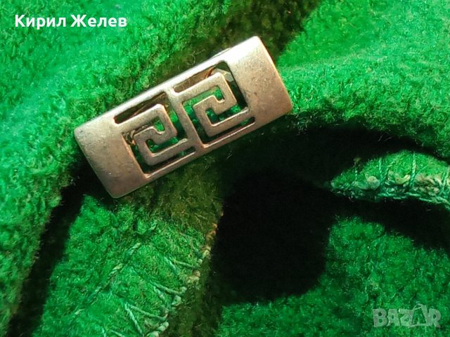 БУТИКОВА АЖУРНА СРЕБЪРНА ВИНТИДЖ АРТ ОБИЦА ВЕРСАЧЕ СТИЛ СРЕБРО 925 с АНГЛИЙСКО ЗАКОПЧАВАНЕ 34965, снимка 13 - Обеци - 40532213