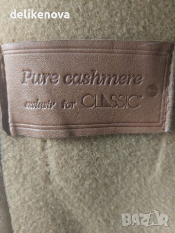 Кашмир. Pure Cashmere Italy Size L Великолепно палто, снимка 8 - Палта, манта - 44011413